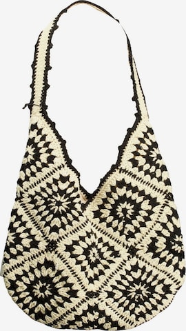 Sac de plage 'Johana' Deeluxe en noir : devant