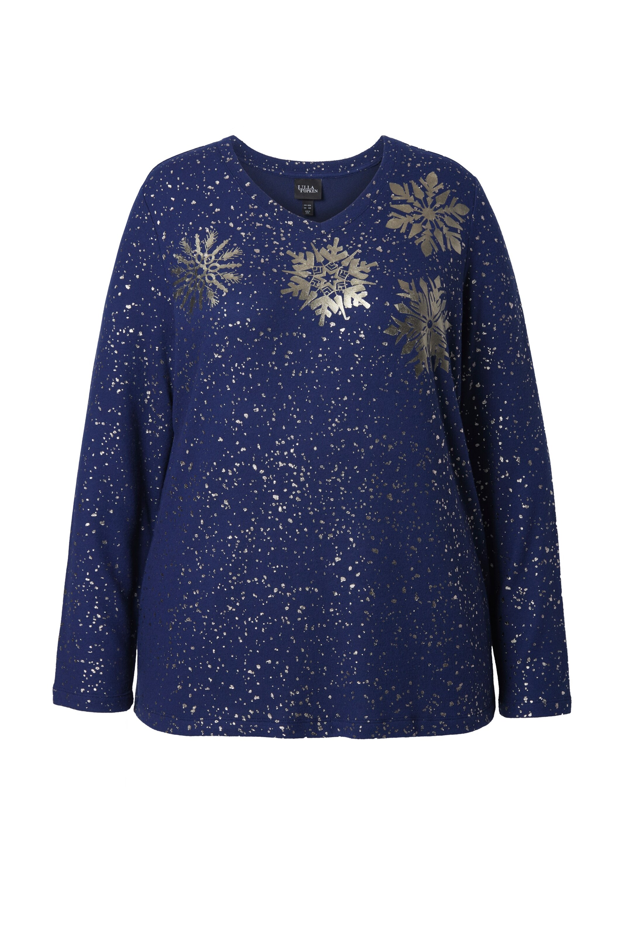 Ulla Popken Sweatshirt in Blau: Vorderseite