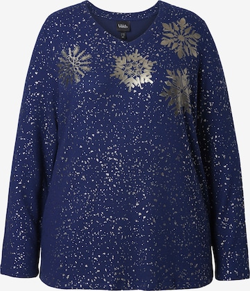 Ulla Popken Sweatshirt in Blue: front