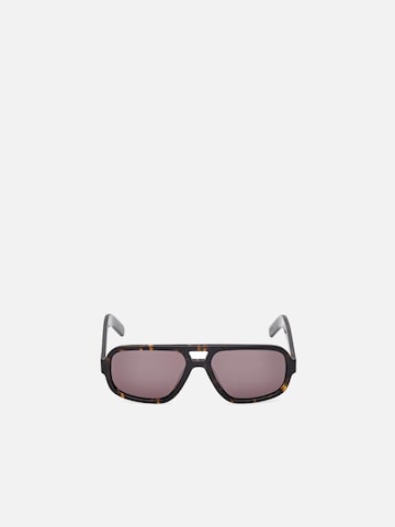 ADIDAS ORIGINALS Zonnebril 'Adidas Originals OR0134 Shiny blue 55/16/145 MAN Sunglasses' in Bruin: voorkant