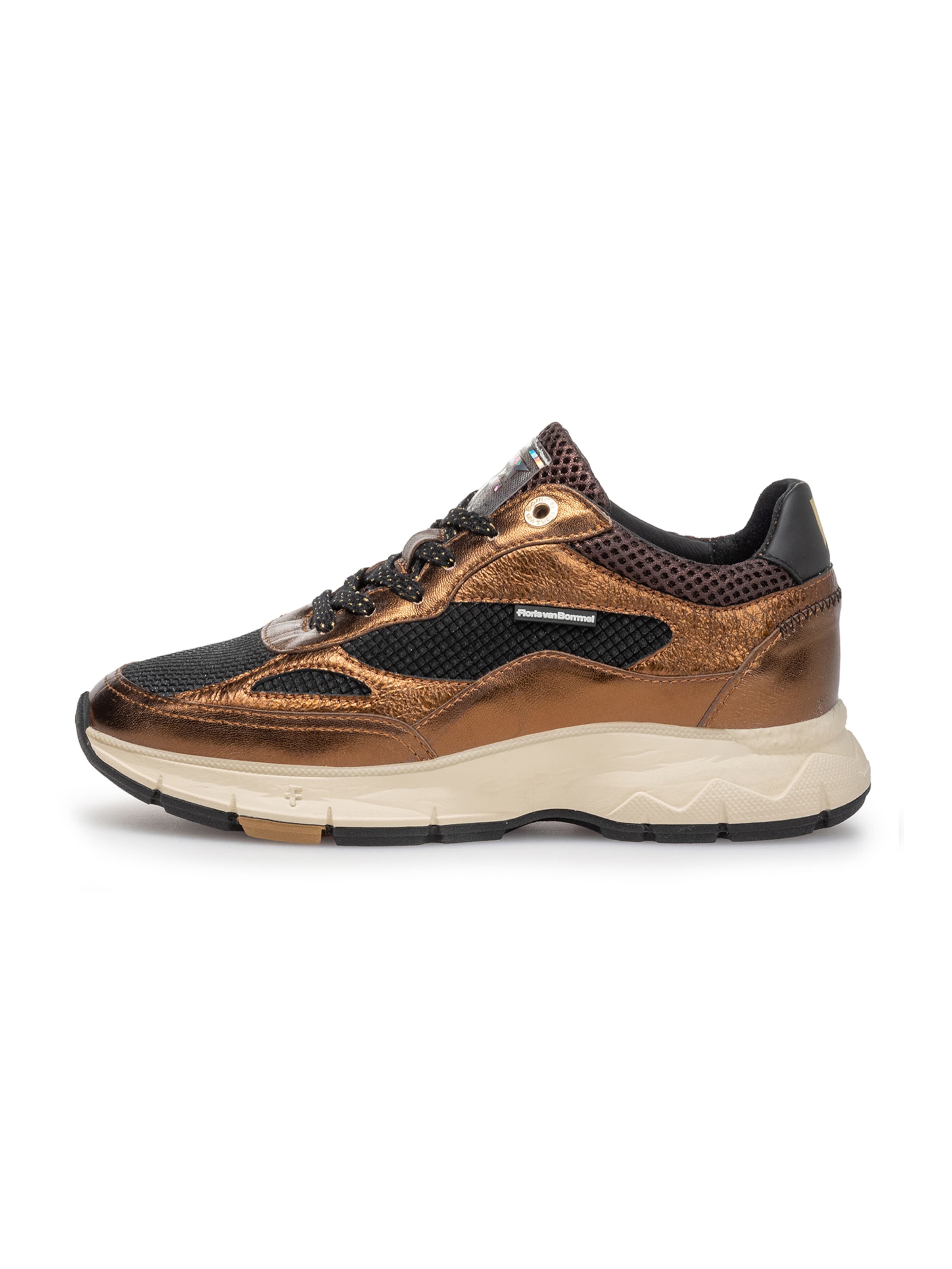 Floris van Bommel Platform trainers 'Daysi 01' in Brown: front