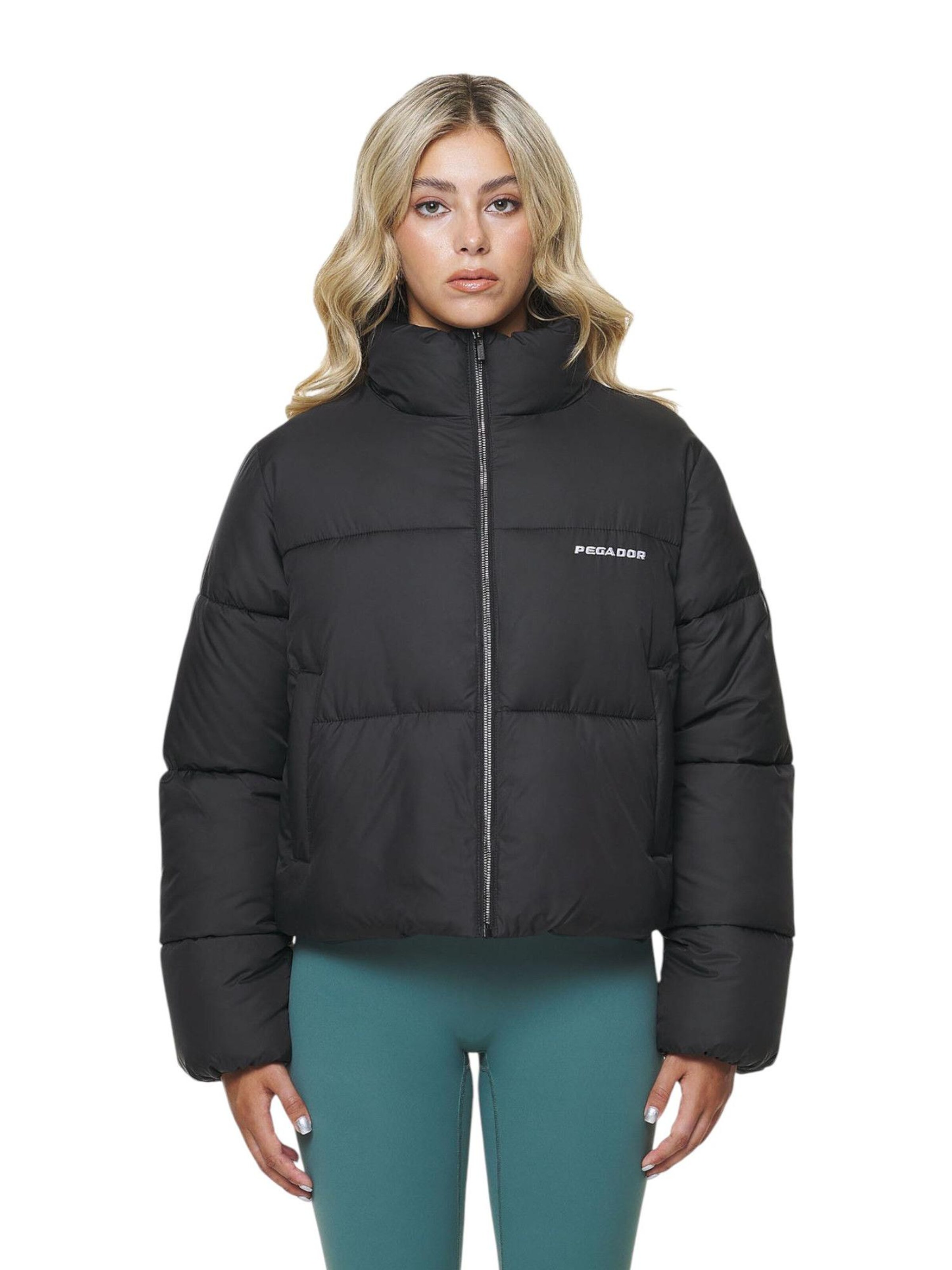 Pegador Winter Jacket 'Georgia' in Black: front