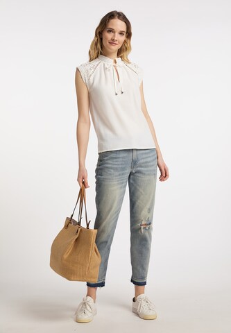 DreiMaster Vintage Bluse i hvid