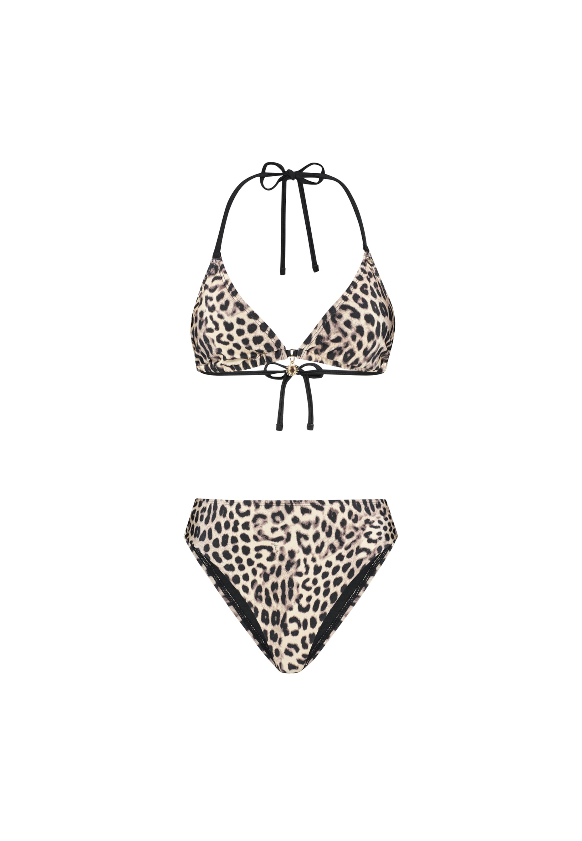 Shiwi Triangel Bikini 'Liz' in Zwart: voorkant