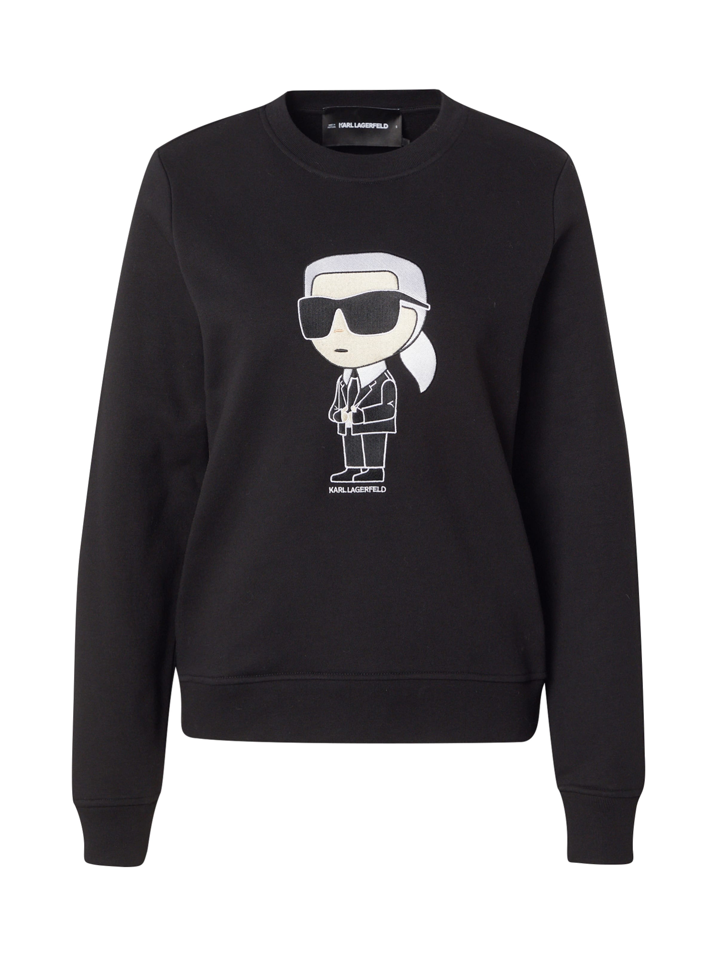 Karl Lagerfeld Суичър 'Ikonik 2.0' в черно: отпред