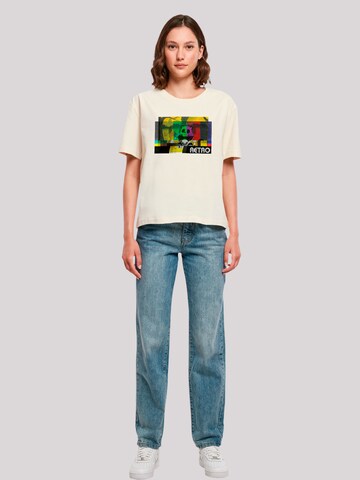 F4NT4STIC Shirt 'Heroes of Childhood Tao Tao Cassette' in Beige
