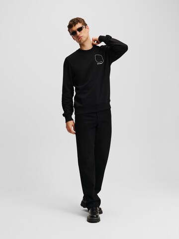 Karl Lagerfeld Sweatshirt ' IKONIK' in Schwarz