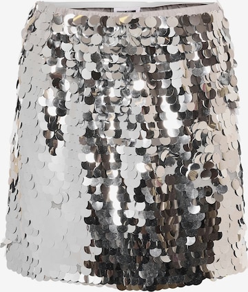 Fustă 'NMSMILA' de la Noisy may pe argintiu: față