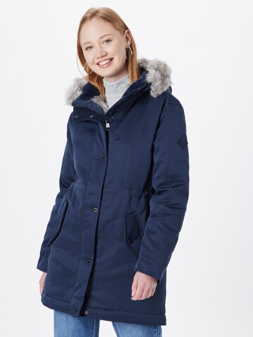 HOLLISTER Winter parka in Blue: front