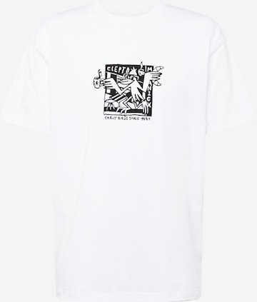 Cleptomanicx Shirt 'Early Birds' in White: front