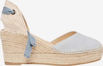 Alhamas Sandals 'Alpargata Cuña 8 cm' in Blue: front