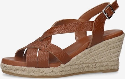 MANFIELD Sandale in cognac, Produktansicht