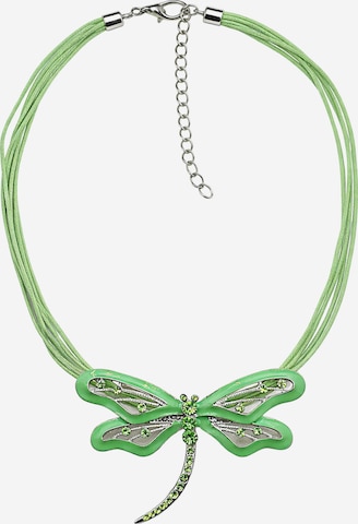 COLLEZIONE ALESSANDRO Necklace 'Dragonfly' in Green: front