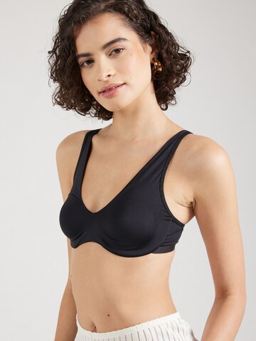 NATURANA T-shirt Behå i svart: framsida