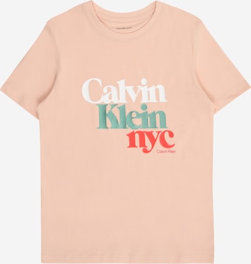 Maglietta di Calvin Klein Jeans in rosa: frontale