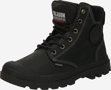 Stivaletto stringato 'PAMPA' di Palladium in nero: frontale