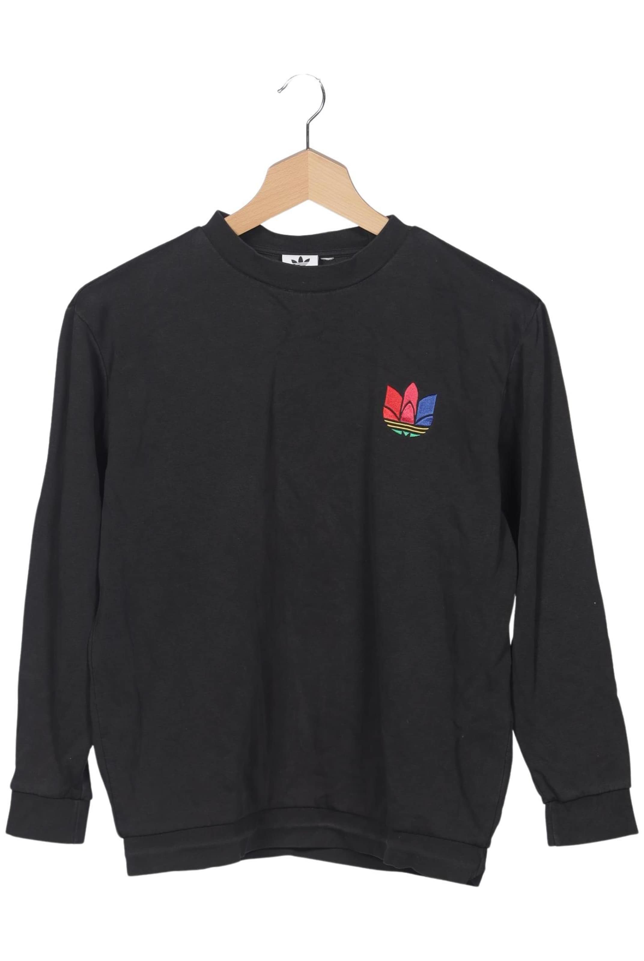 ADIDAS ORIGINALS Sweatshirt & Zip-Up Hoodie in XL in Black: front