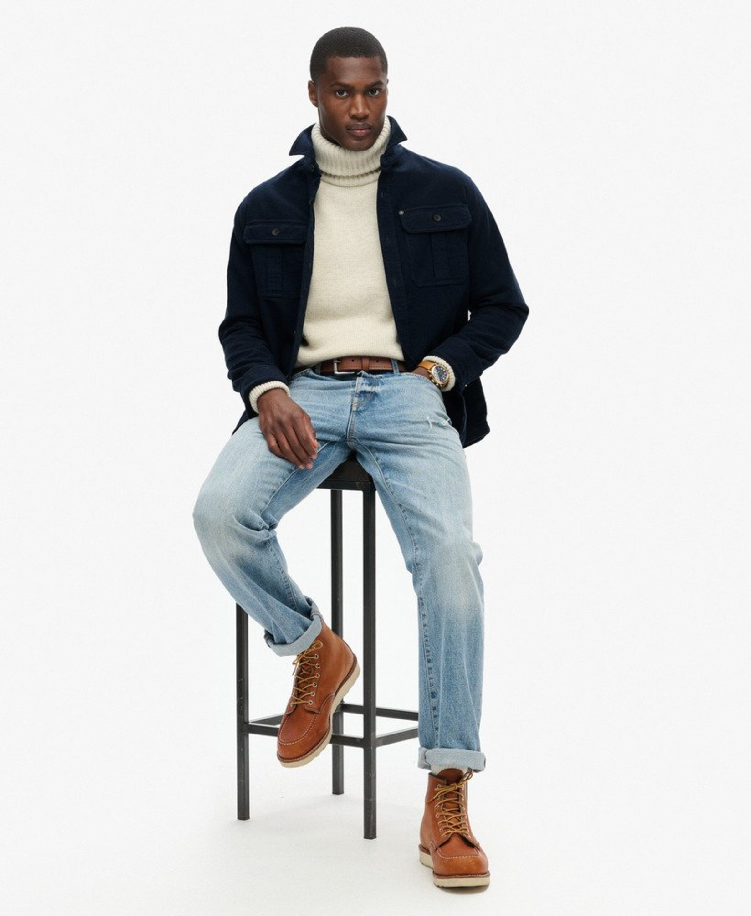 Veste mi-saison Superdry & Co en bleu