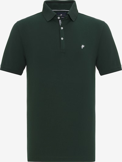 DENIM CULTURE Poloshirt 'Draven' in grün / weiß, Produktansicht