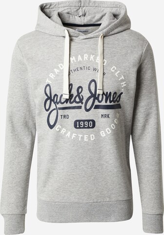 JACK & JONES Sweatshirt 'MIKK' in Grey: front