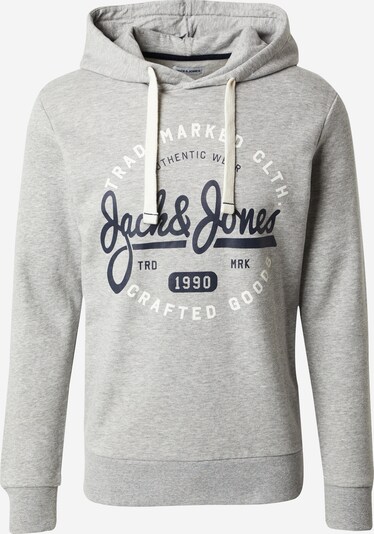 JACK & JONES Sweatshirt 'MIKK' in mottled grey / Black / White, Item view