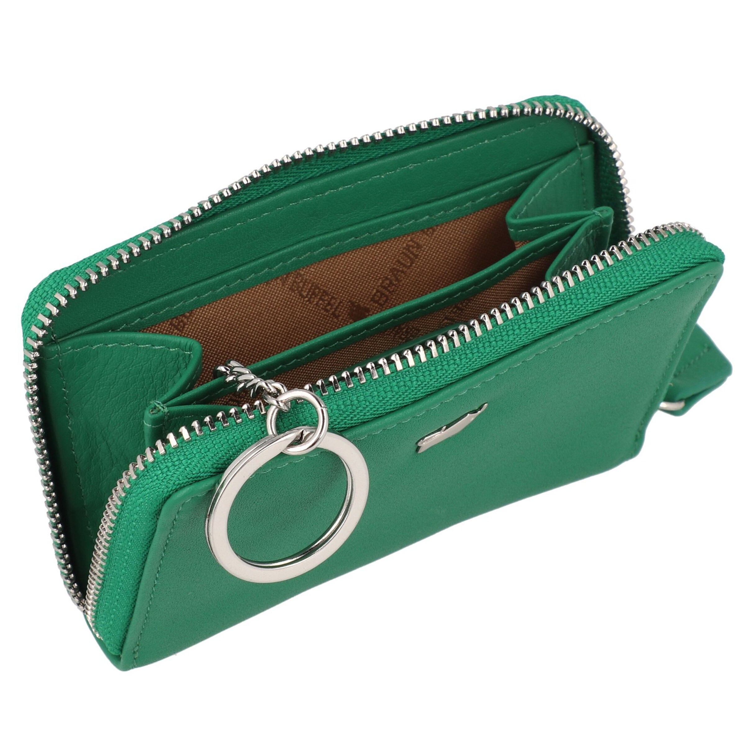 Porte-monnaies 'Joy' Braun Büffel en vert