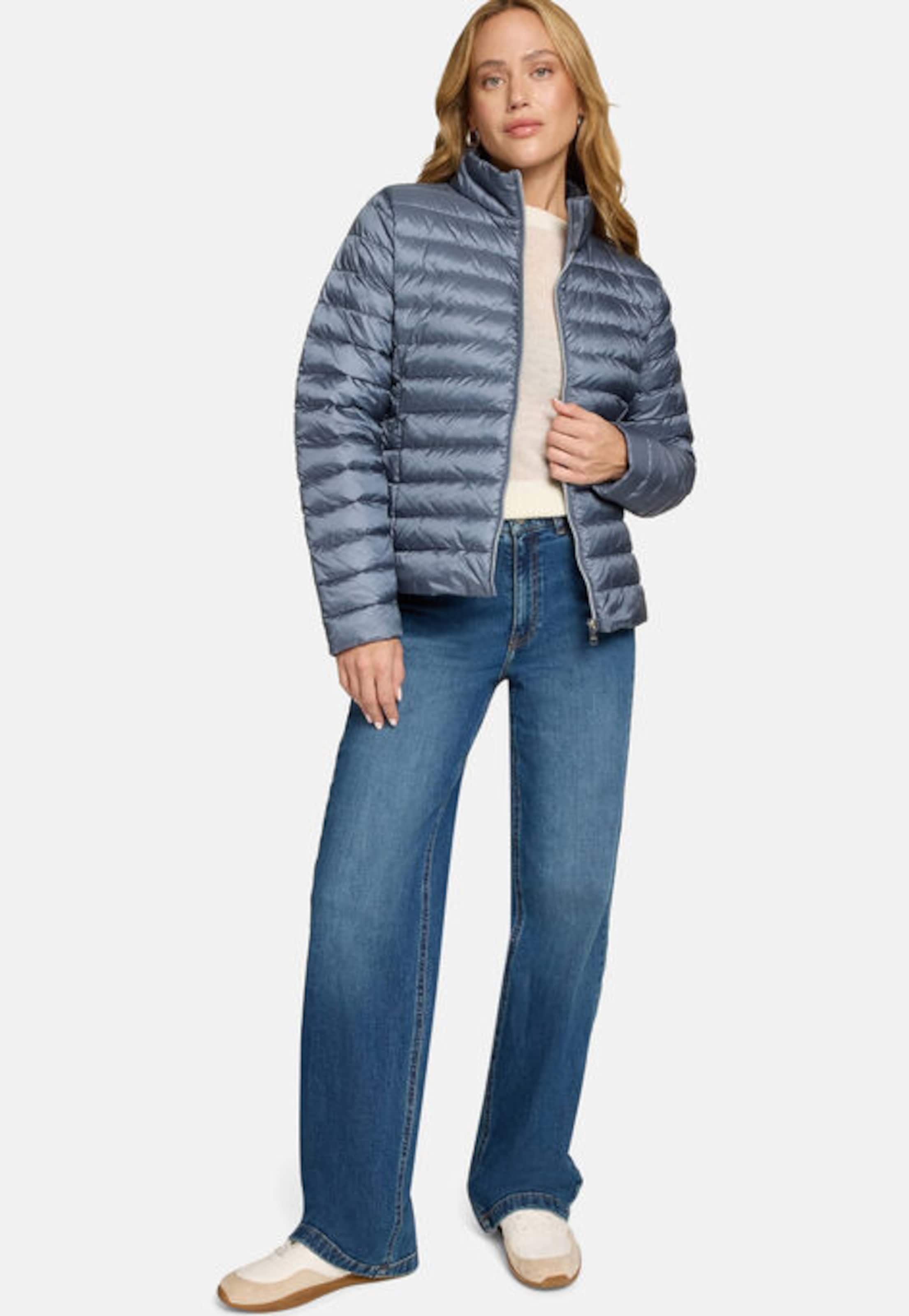 Giacca di mezza stagione di zero in blu: frontale