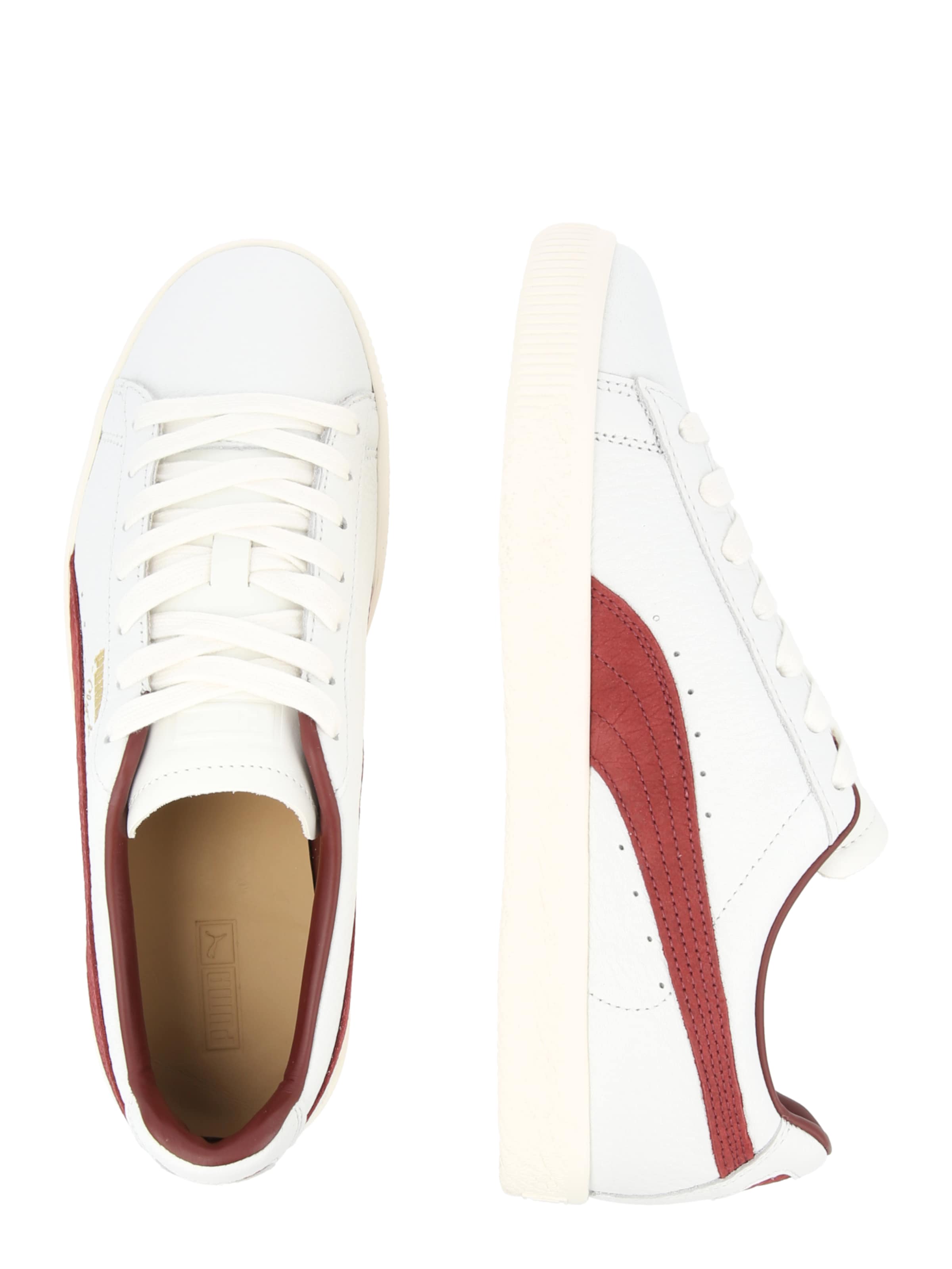 PUMA Низкие кроссовки 'Clyde MII' в Белый: сбоку