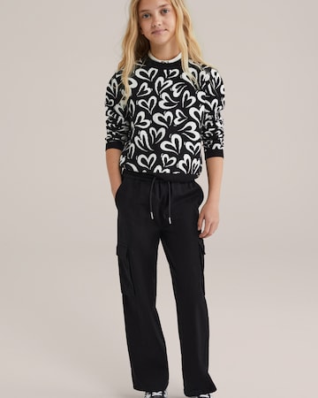 WE Fashion Pullover in Schwarz