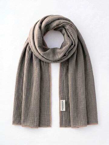 wundabaa Scarf 'mus 180x65' in Grey: front