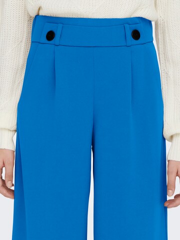 JDY Wide leg Pleat-Front Pants 'GEGGO' in Blue