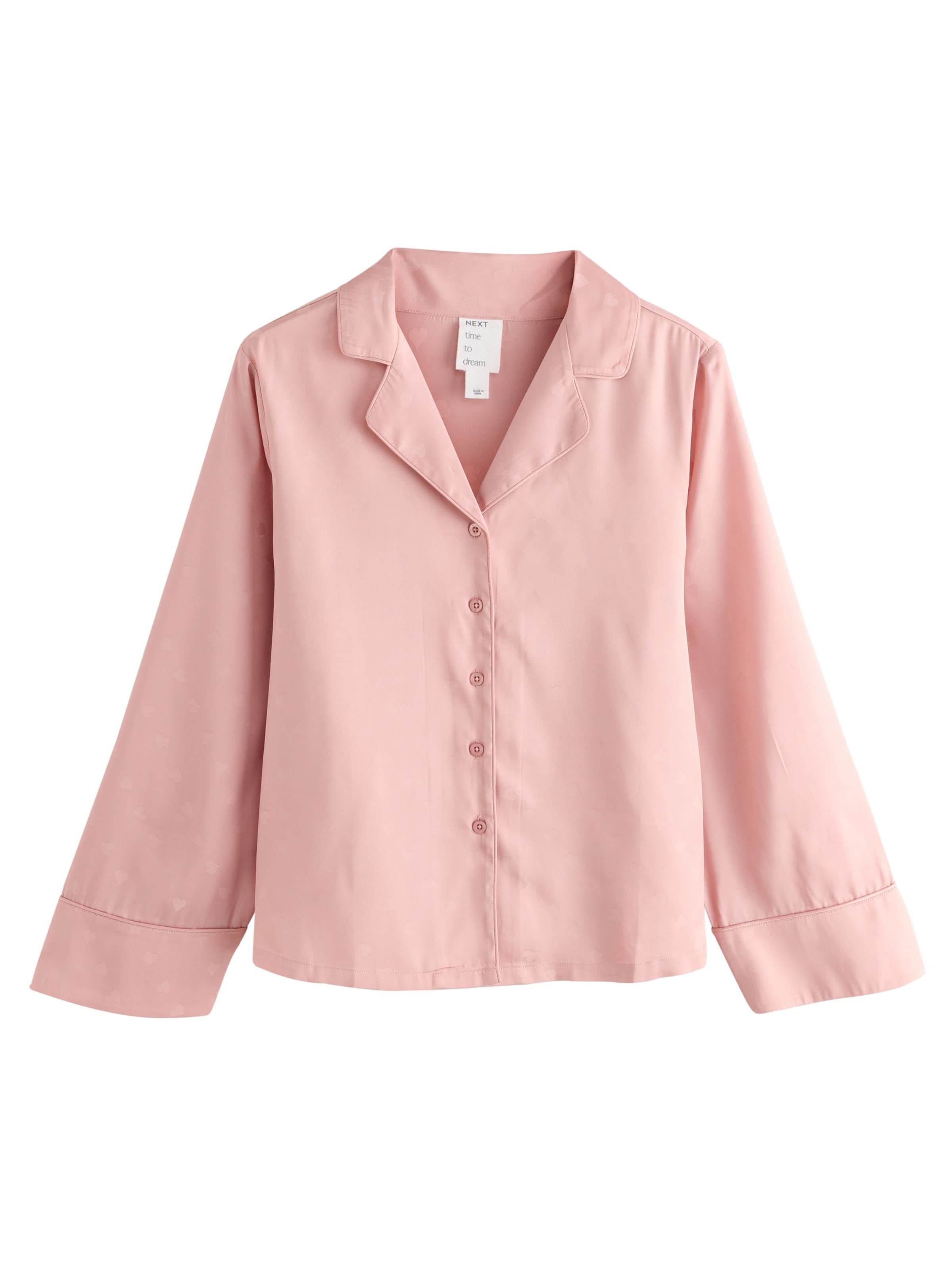 Next Тениска за спане в розово: отпред