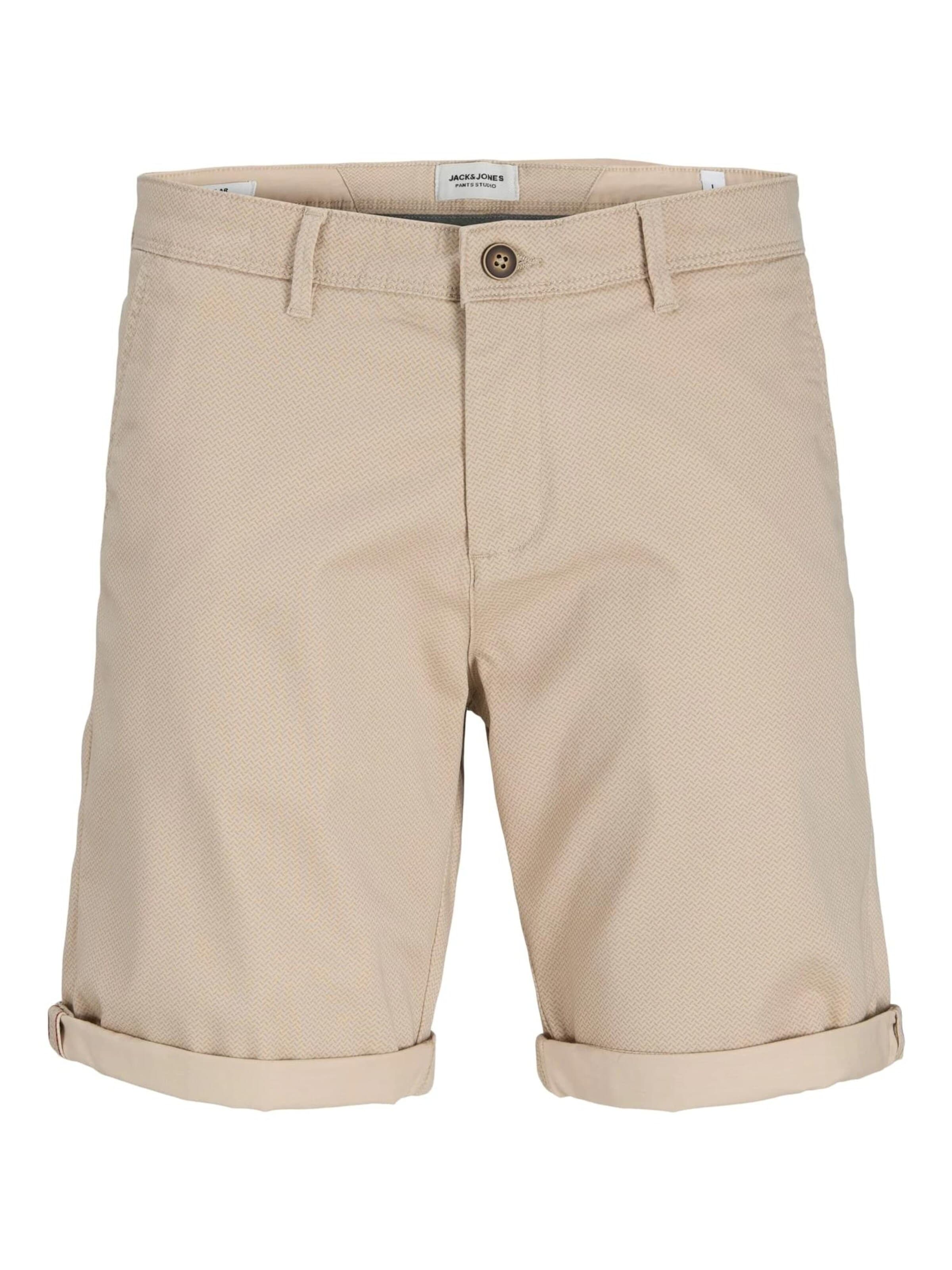 JACK & JONES Pants 'Bowie' in Beige: front