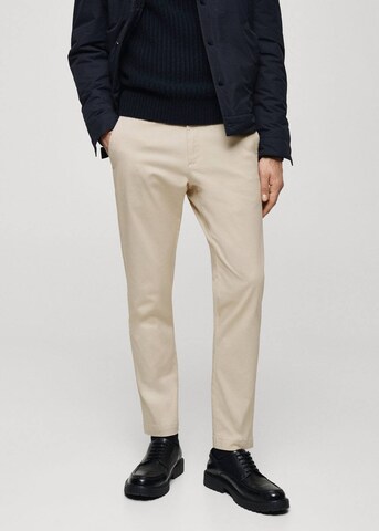MANGO MAN Tapered Hose 'Prato' in Beige: Vorderseite