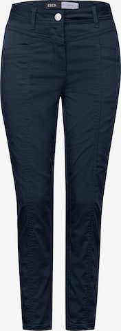 CECIL Slimfit Hose in Blau: Vorderseite