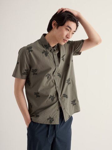 Coupe regular Chemise 'Logan Rock' Seasalt Cornwall en vert