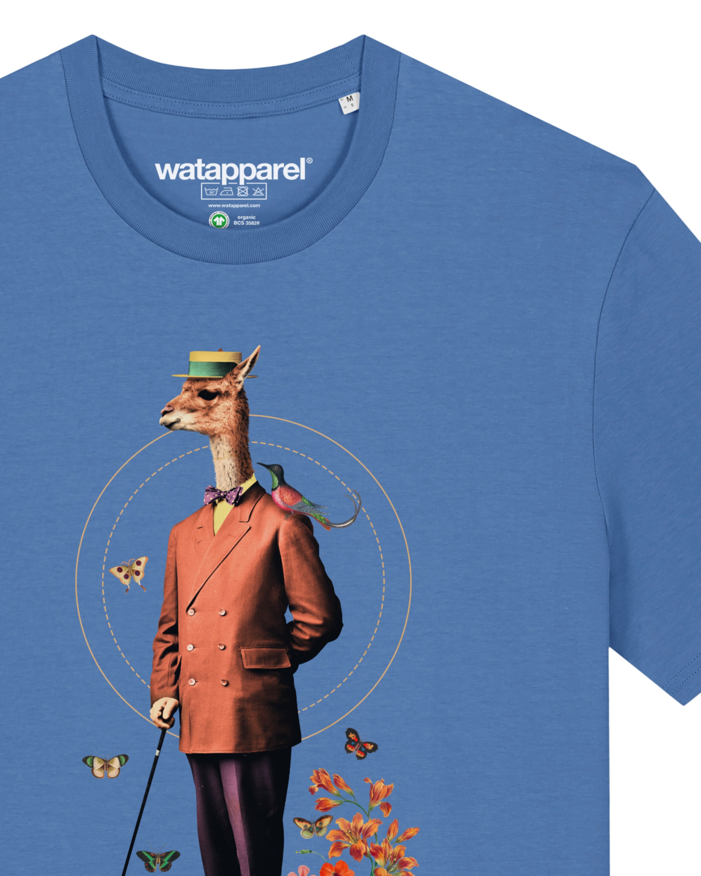 Maglietta 'Fancy Llama' di Watapparel in blu