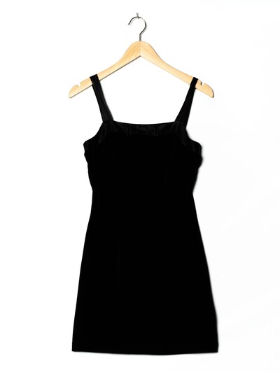 Just Choon Samtkleid in XS in schwarz, Produktansicht