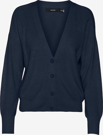 VERO MODA Knit Cardigan 'NEWLEXSUN' in Blue: front