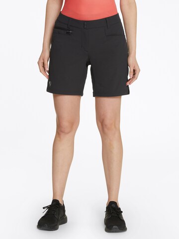 ZIENER Slim fit Workout Pants 'NEJA X-Function' in Black: front