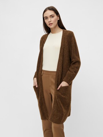 OBJECT Knit Cardigan 'Nete' in Brown: front