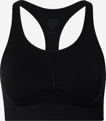 Bustier Soutien-gorge de sport Casall en noir : devant