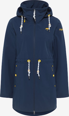 Manteau fonctionnel Schmuddelwedda en bleu : devant