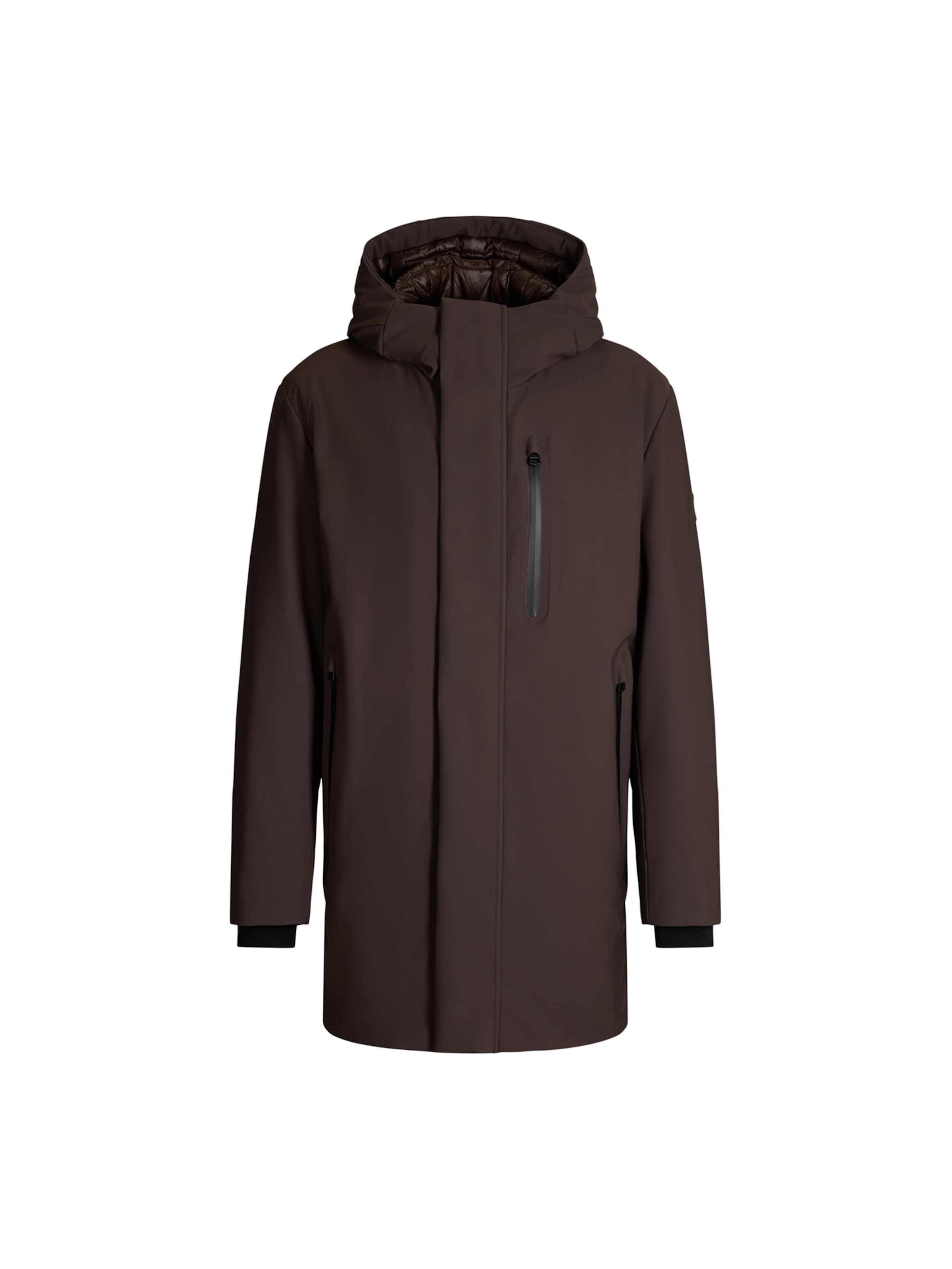 STRELLSON Winterparka 'Flex' in Bruin: voorkant
