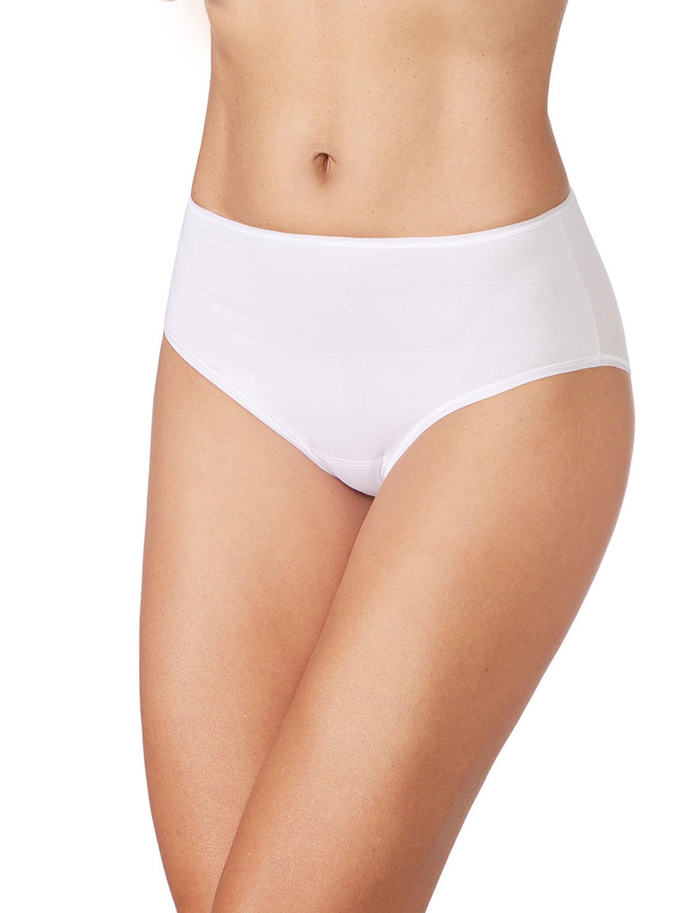 Culotte 'Aurora high waist panty organic cotton' zd ZERO DEFECTS en blanc : devant