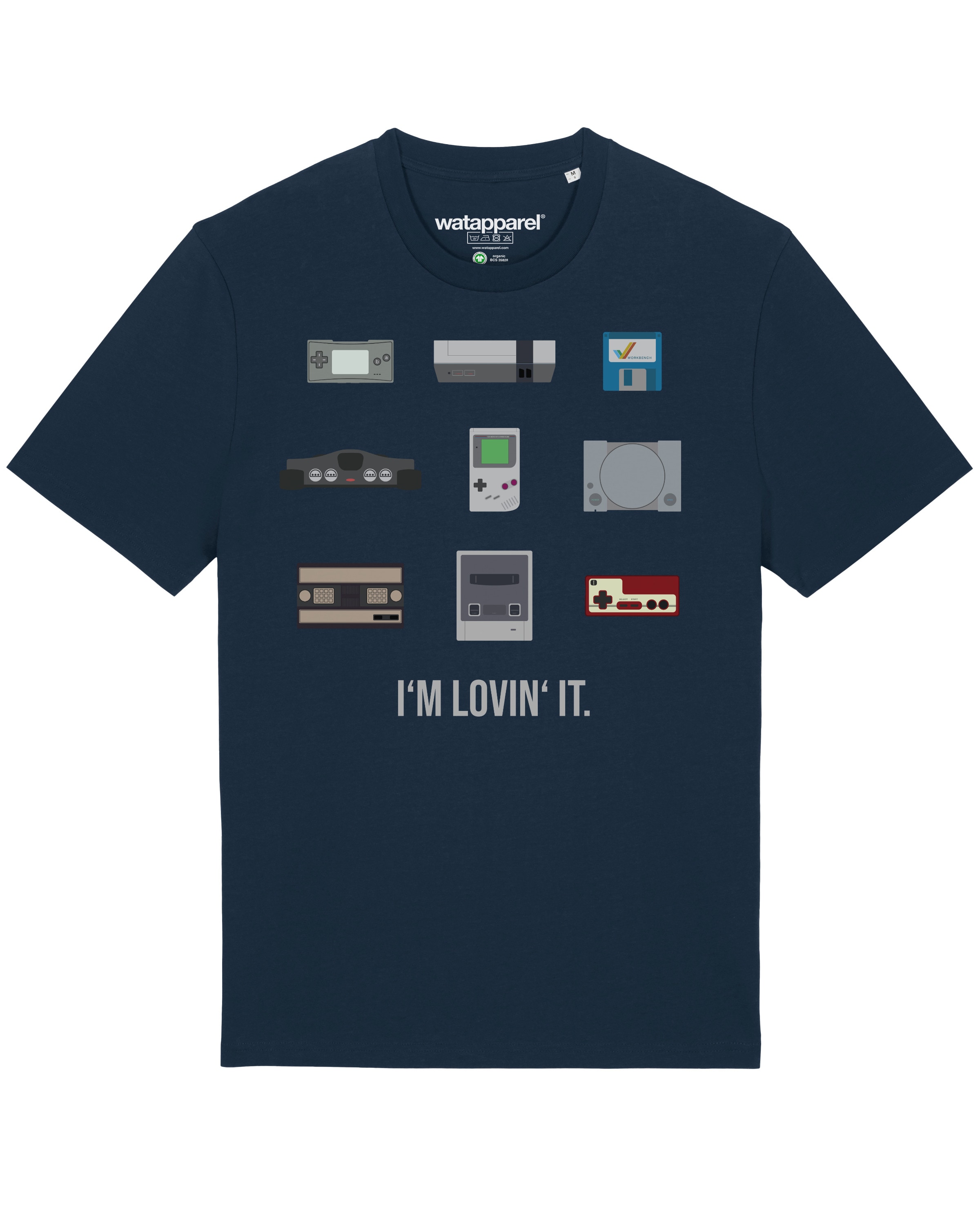 T-Shirt 'Videogames' Watapparel en bleu : devant