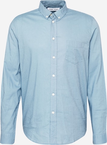 Samsøe Samsøe Button Up Shirt 'Liam' in Blue: front