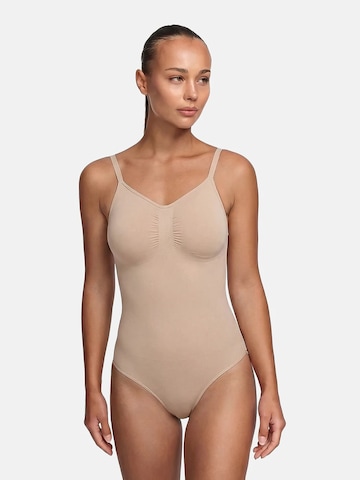 cfab (formerly creamy fabrics) Shapingbody 'Sculpting Shapewear mit String'‌‌‌ in Beige: Vorderseite