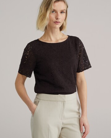 WE Fashion T-Shirt in Braun: Vorderseite