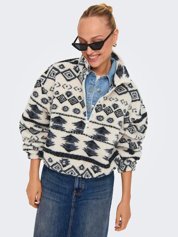 ONLY Sweatshirt 'ONLJANNE' in Beige